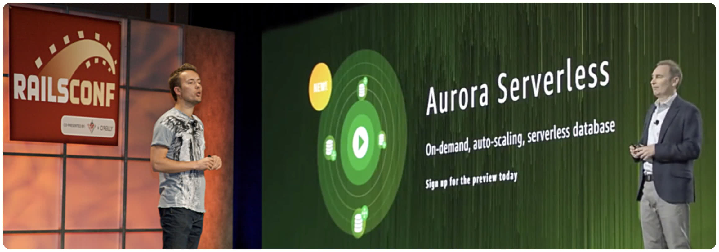 (right) AWS re:Invent 2017 - Amazon Aurora Serverless