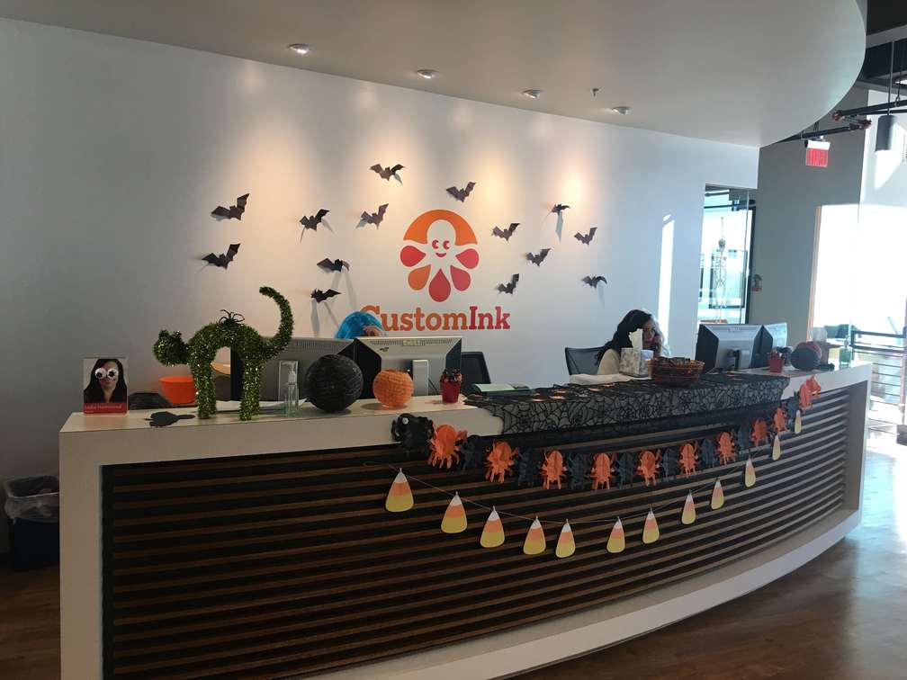 CustomInk Spooky Front Desk