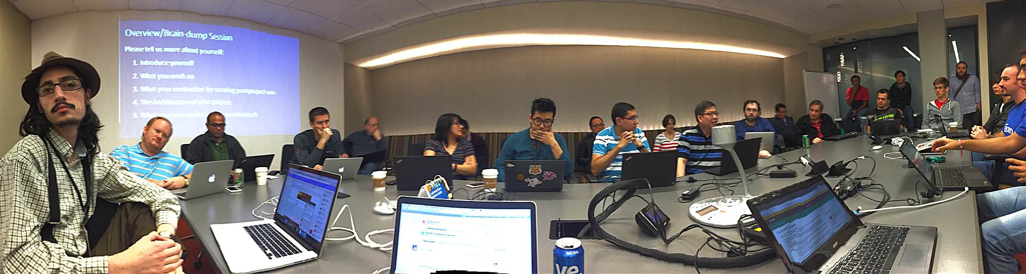 First day of introductions at Microsoft's OSSDataCamp
